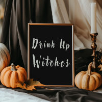 Black Drink Up Witches Halloween Drink Station