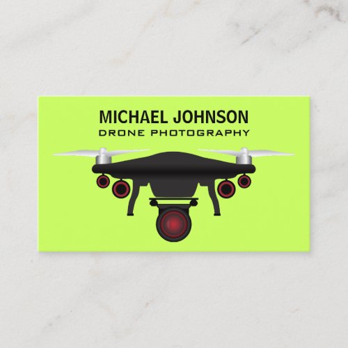 Black Drone  Drone Camera  Drone Photography Business Card