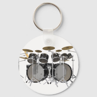 Black Drum Kit: 10 Piece: Keychain