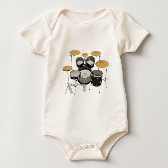 Black Drum Kit: Baby Bodysuit