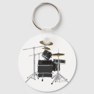Black Drum Kit: Keychain