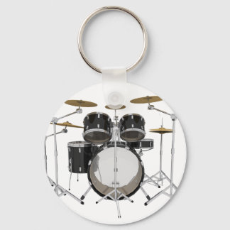 Black Drum Kit: Keychain