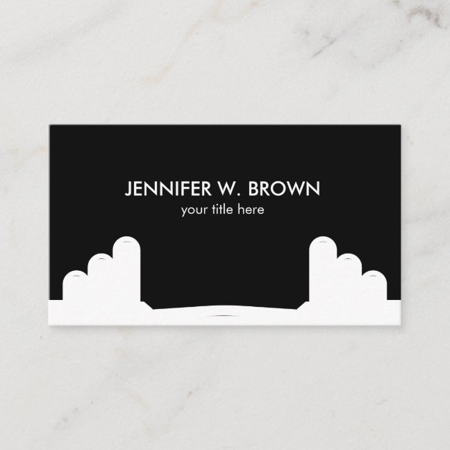 Black Dumbbell Fitness Trainer Coach Sport Business Card
