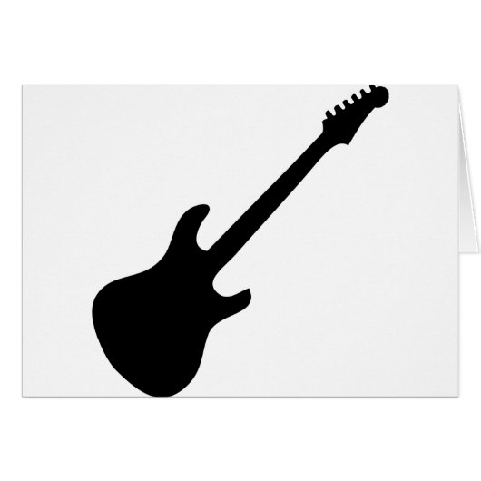 black e-guitar icon cards (Front Horizontal)