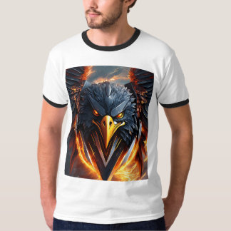 "Black Eagle Art: Striking Depiction of Power" T-Shirt