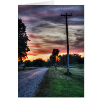 Black Earth Sunset Cards