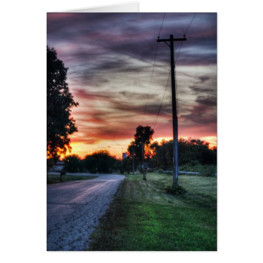 Black Earth Sunset Cards (Front)