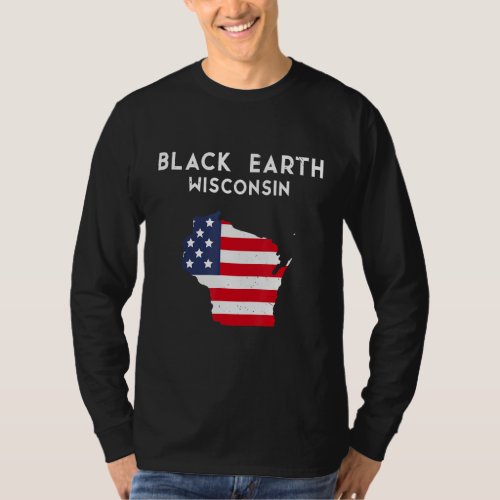 Black Earth Wisconsin USA State America Travel Wis T_Shirt