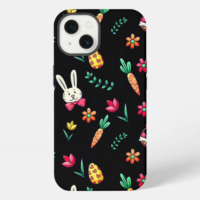 Black Easter Pattern Phone Case (Back)