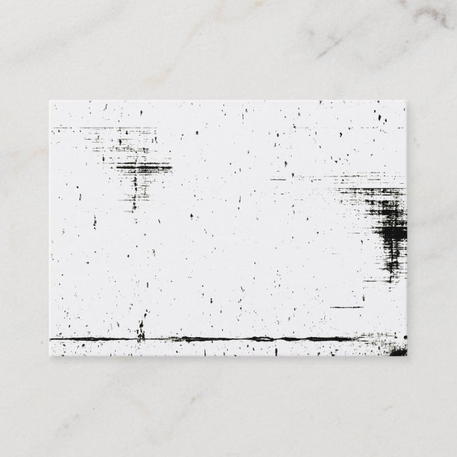 Black Edge Grunge Texture (Add Your Color) Business Card (Front)
