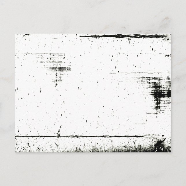 Black Edge Grunge Texture (Add Your Color) Postcard (Front)