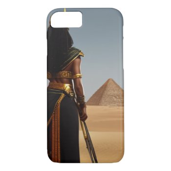 Black Egyptian Queens Iphone 8/7 Case by GKDStore at Zazzle