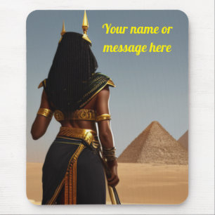 Black Egyptian Queens Mousepad