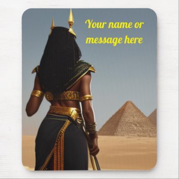 Black Egyptian Queens Mousepad by GKDStore at Zazzle
