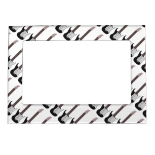 Black Electric Guitar Magnetic Frame