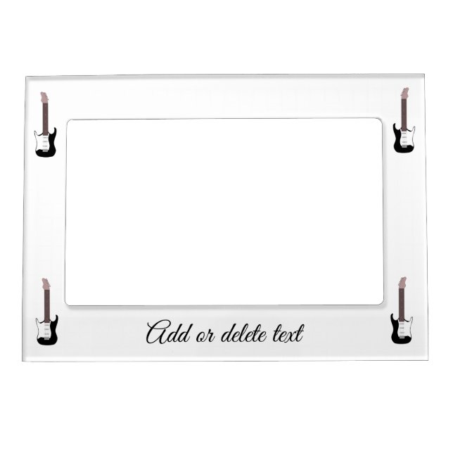 Black Electric Guitar Magnetic Frame (Front)