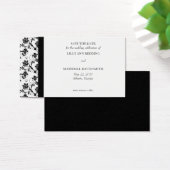 Black Elegance Save The Date Card (Desk)