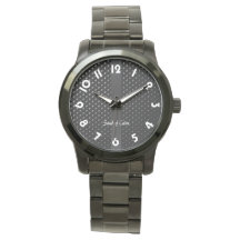 "Black Elegance" wristband watch