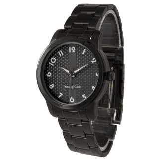 "Black Elegance" wristband watch