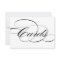 Black Elegant Calligraphy Cards Wedding Sign