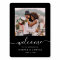 Black Elegant Calligraphy Photo Wedding Welcome