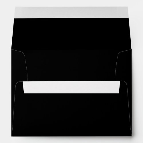 Black Elegant Modern Minimalist Envelope