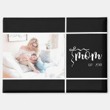 Black Elegant Mom Established Bow Add Photo