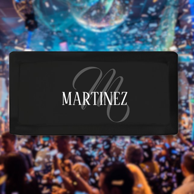 Black Elegant Personalized Last Name | Name Banner (Creator Uploaded)
