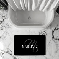 Black Elegant Personalized Last Name | Name