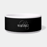 Black Elegant Personalized Last Name | Name Bowl<br><div class="desc">Black Elegant Personalized Name. You can choose to add your name,  the name of a loved one,  or a special message. Whether it's a heartfelt gift for someone dear to you or a personal treat,  the choice is yours.</div>