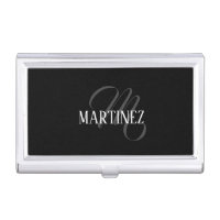 Black Elegant Personalized Last Name | Name