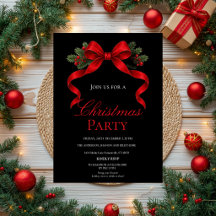 Black Elegant Red bow