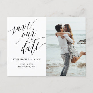 Black Elegant Script Invitation