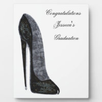 Black Elegant Stiletto High Heel Shoe Art
