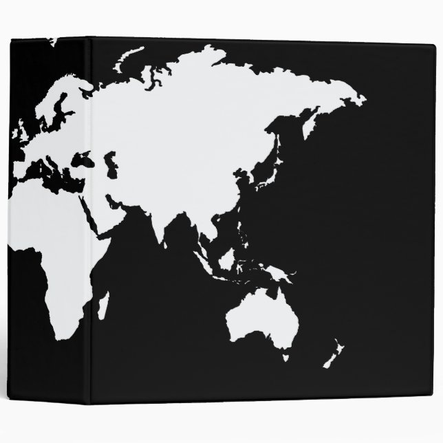 Black Elegant World Binder (Front/Spine)