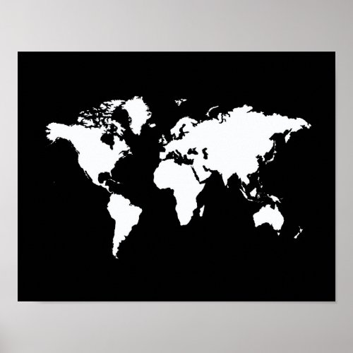 Black Elegant World Poster