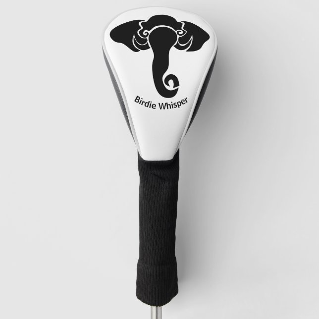 Black Elephant  Family Home Address Republican  Golf Head Cover (Front)
