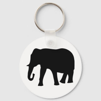 black elephant icon keychain