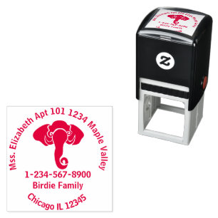 Black Elephant King of Wisdom Republican Self-inking Stamp