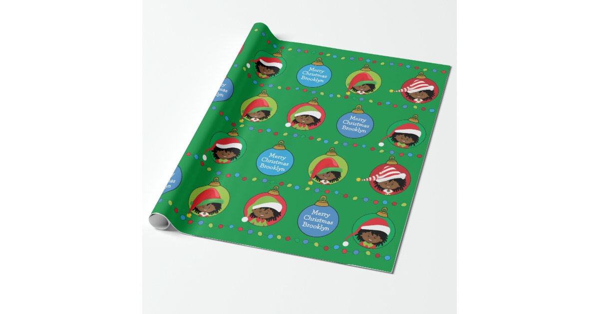 Black Elf Girl Wrapping Paper Zazzle