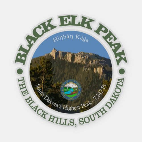 Black Elk Peak Sticker