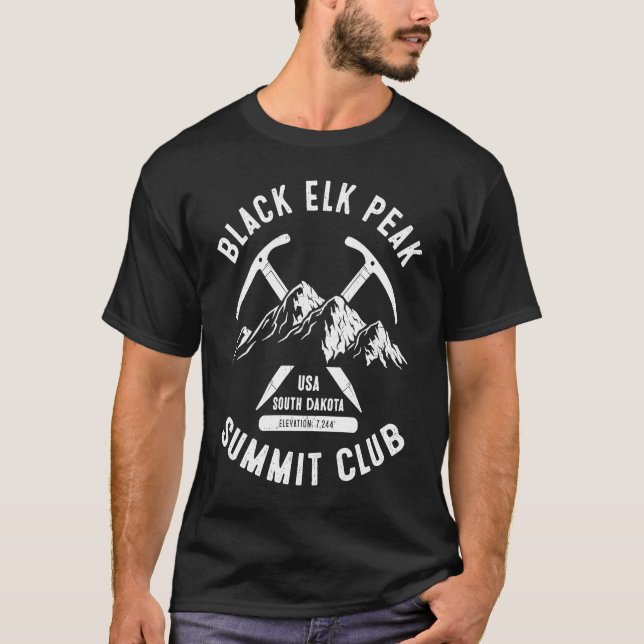 Black Elk Peak Summit Club I Climbed Black Elk Pea T-Shirt (Front)