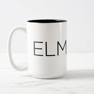 Black Elmeaux Two-Tone Coffee Mug