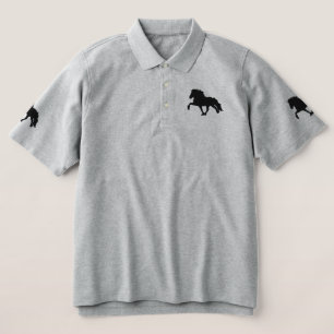 Black Embroidered Icelandic Embroidered T-Shirt