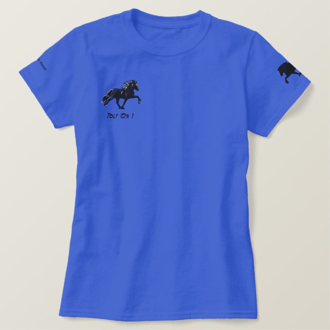 Black Embroidery Icelandic Embroidered Shirt (Design Front)