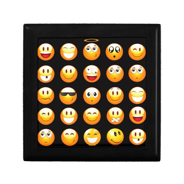 black emojis keepsake box (Front)