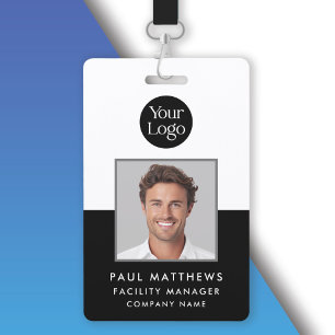 Black Employee Photo Company ID Badge