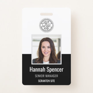 Black | Employee Photo ID Company Security Badge