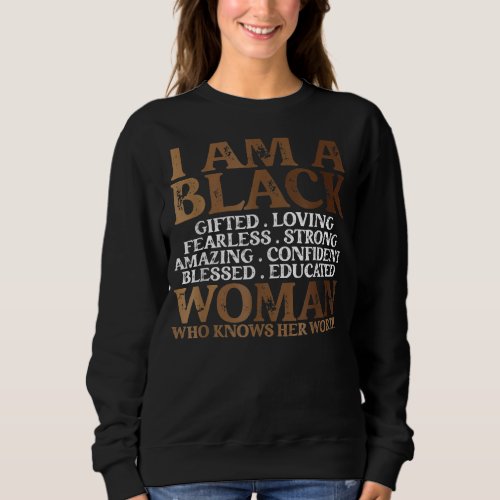 Black Empowerment Afrocentric Black History Month Sweatshirt