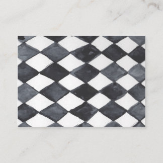 Black Enclosure Card eeith Diamond Print Back